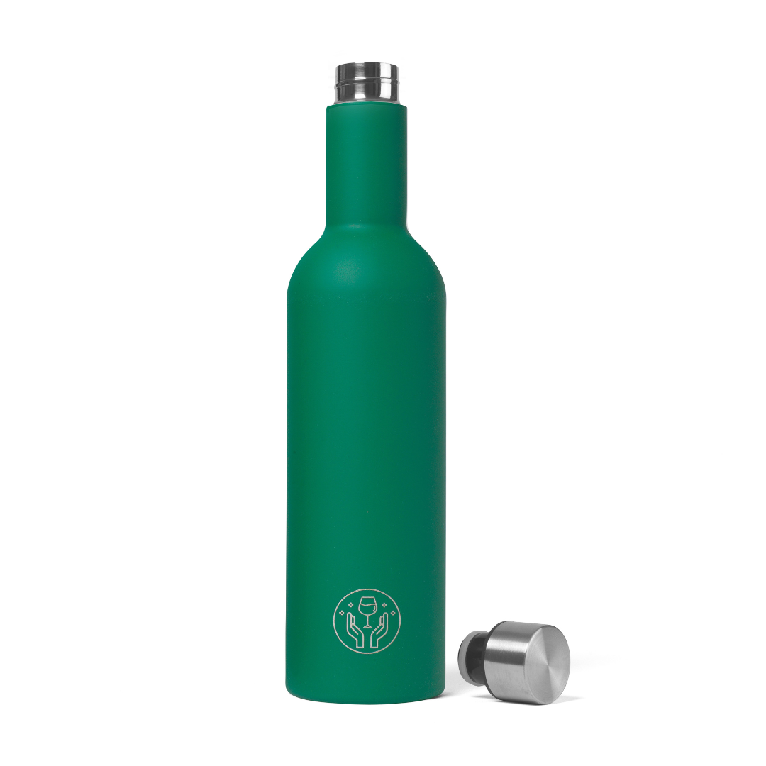 LIMITED EDITION The Partner in Wine Bottle - Soft Touch Forest Green