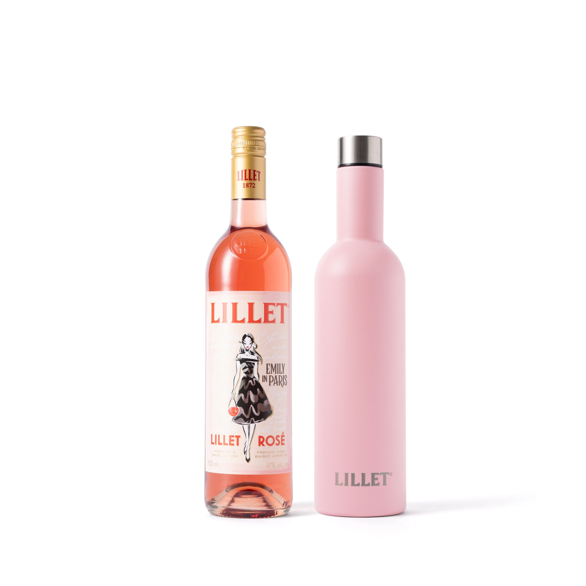 Lillet Rosé x Partner in Wine bottle