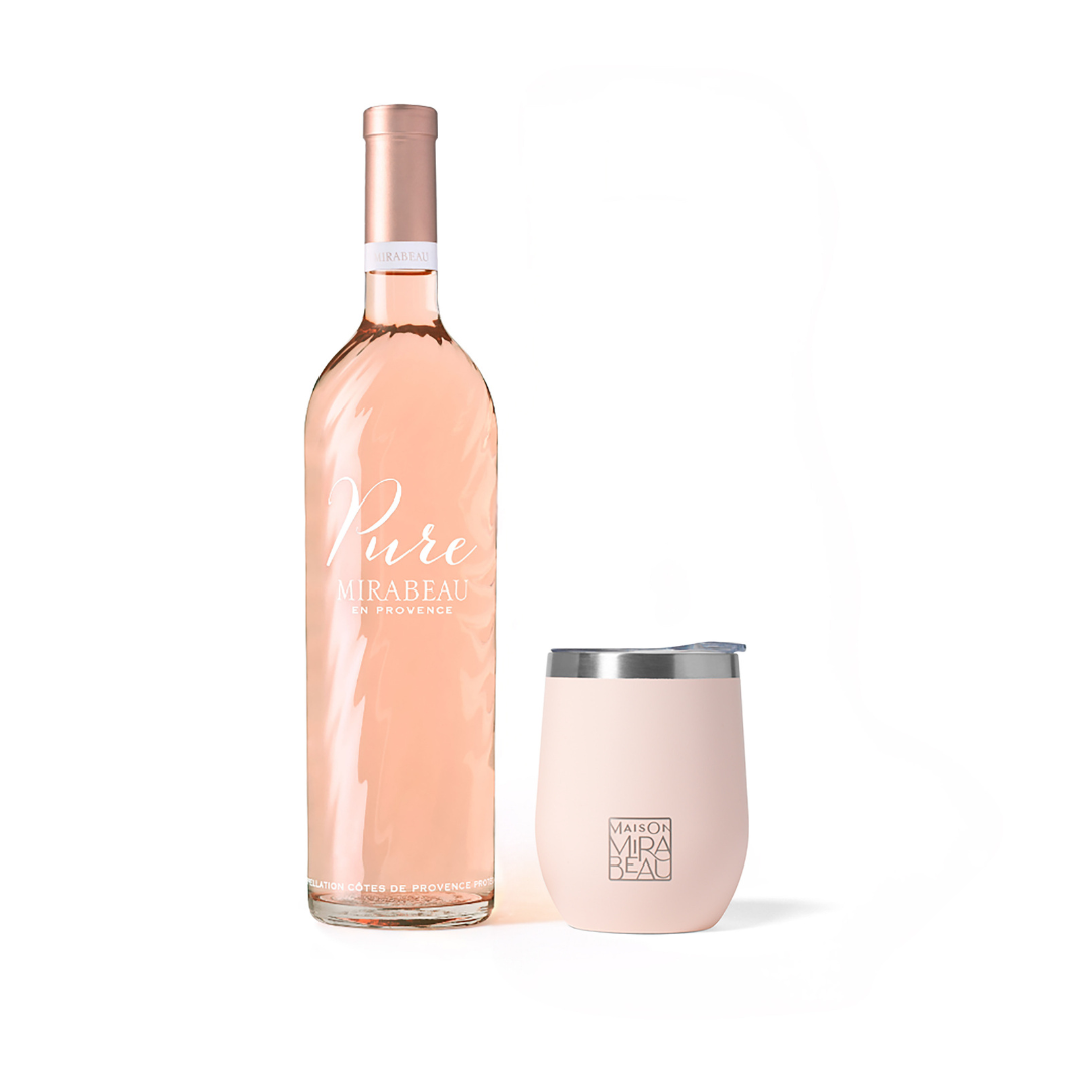 Maison Mirabeau x Partner in Wine Pure Pink Tumbler Bundle