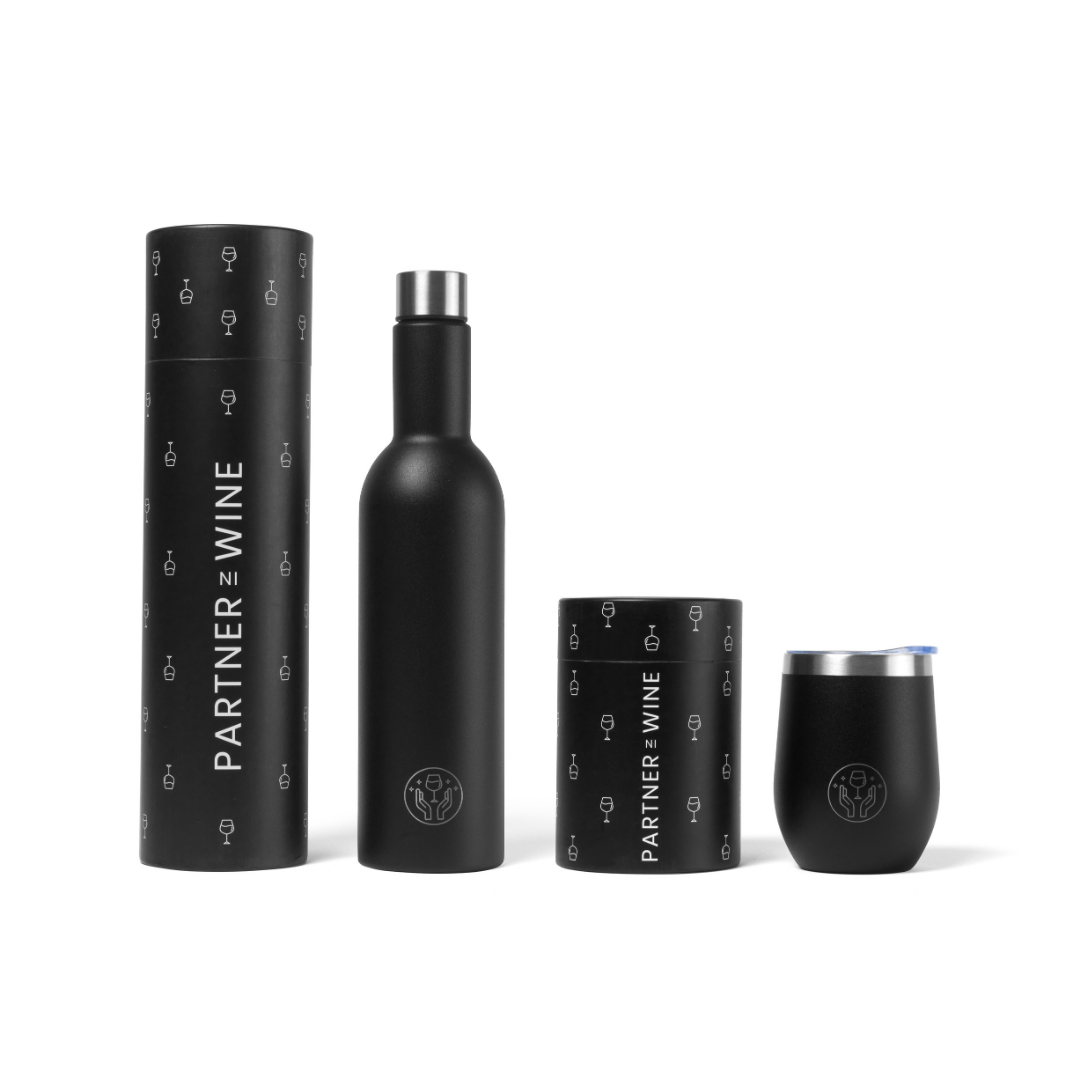 The Partner in Wine Tumbler - Black